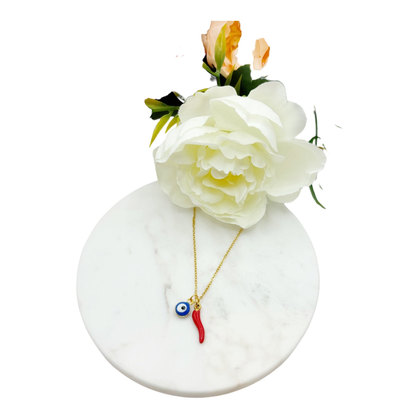 Chilli and Eye Necklace