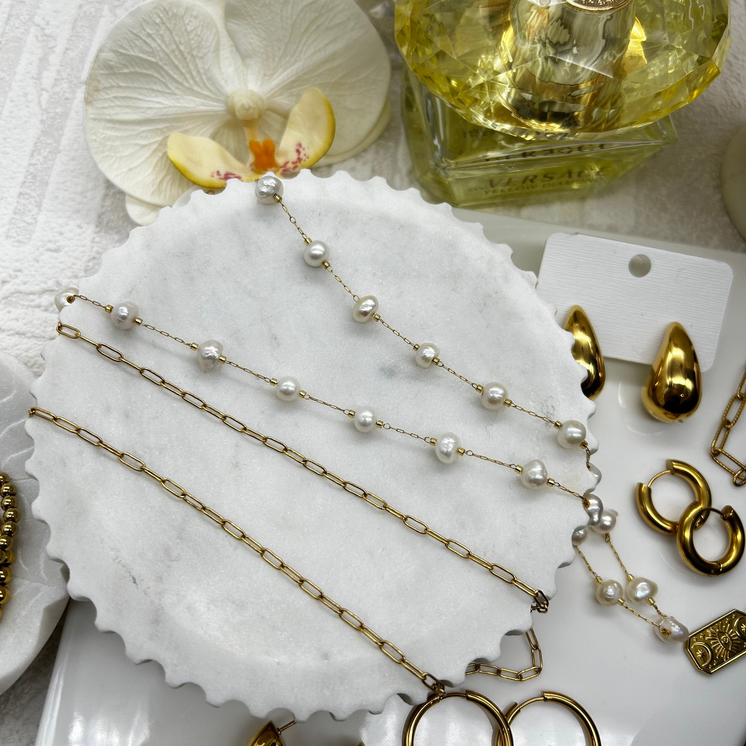 First Piece Necklace Pearl