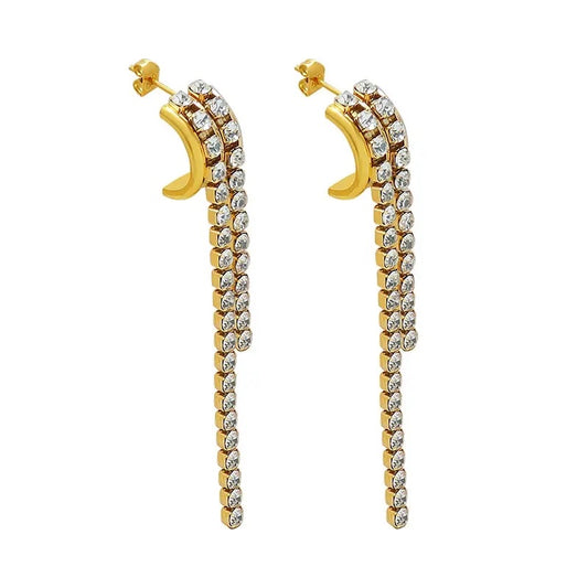 Cubic Zirconia Drop Earrings