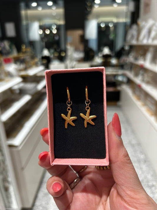 Star Fish Hoops