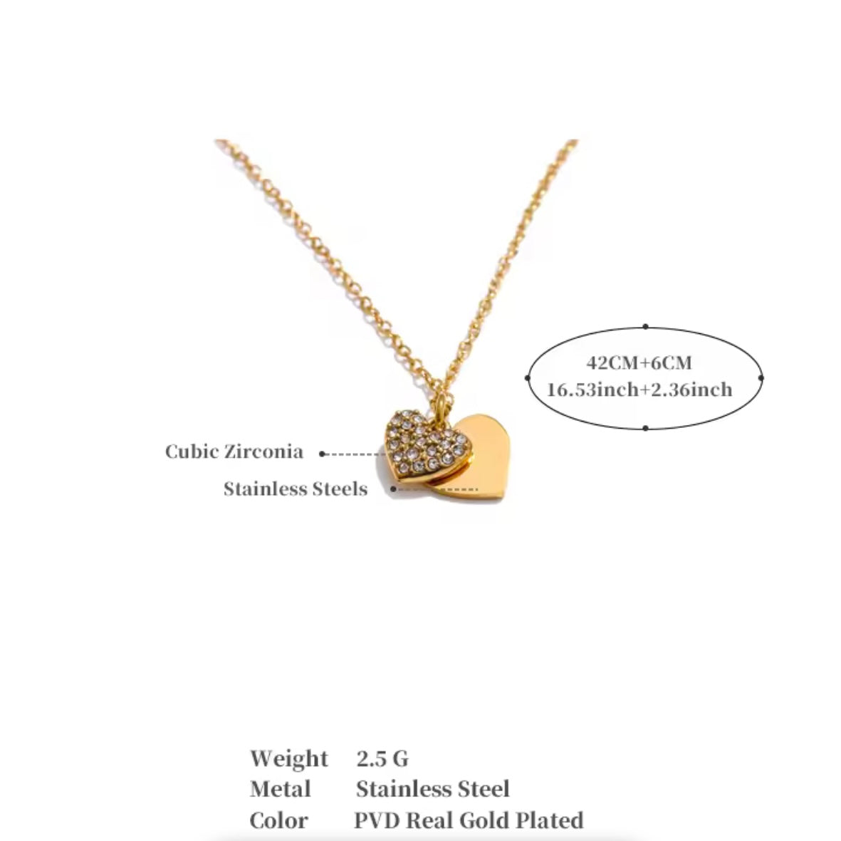 Crystal Heart Necklace