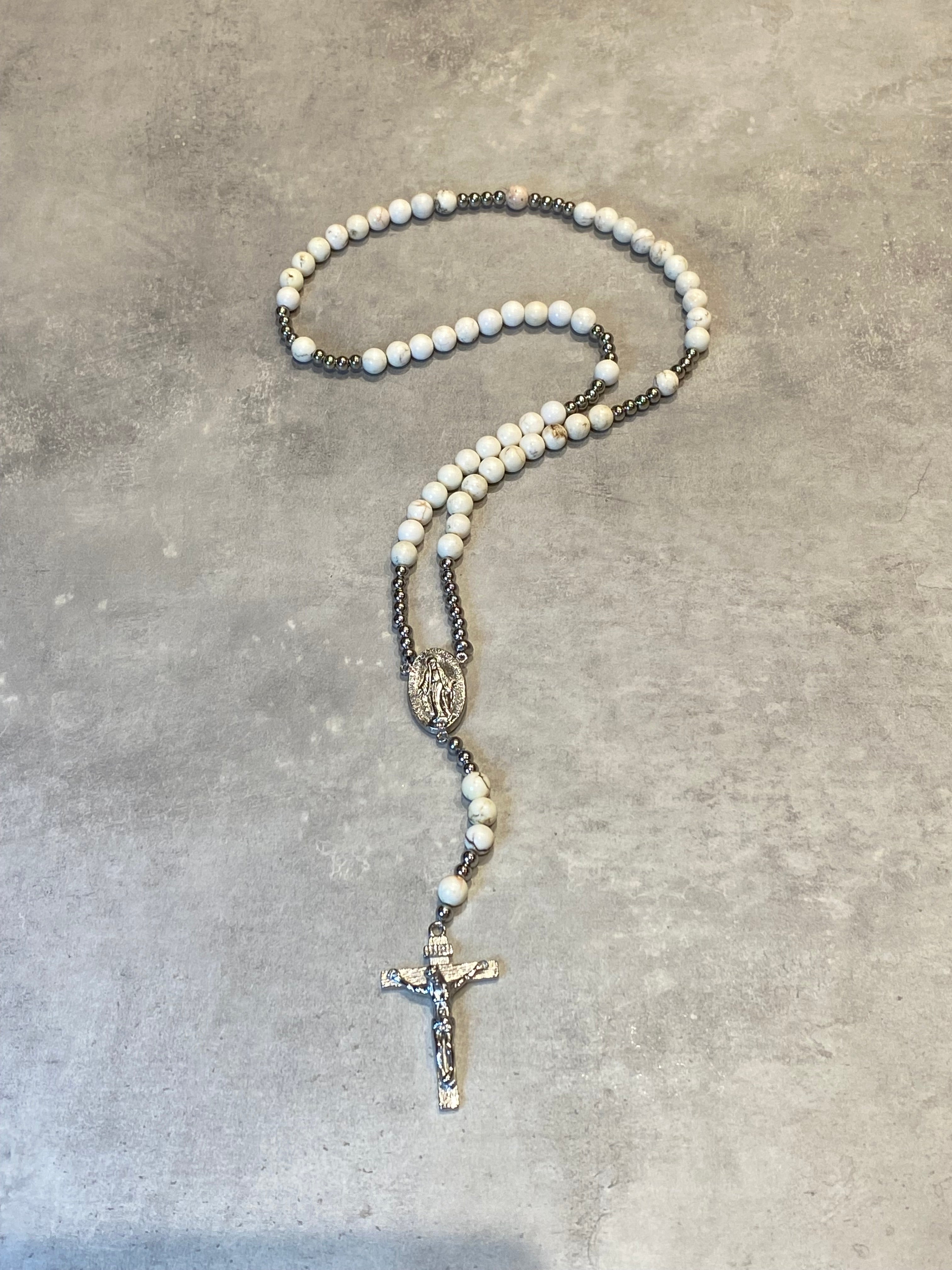 Rosary Beads - Howlite