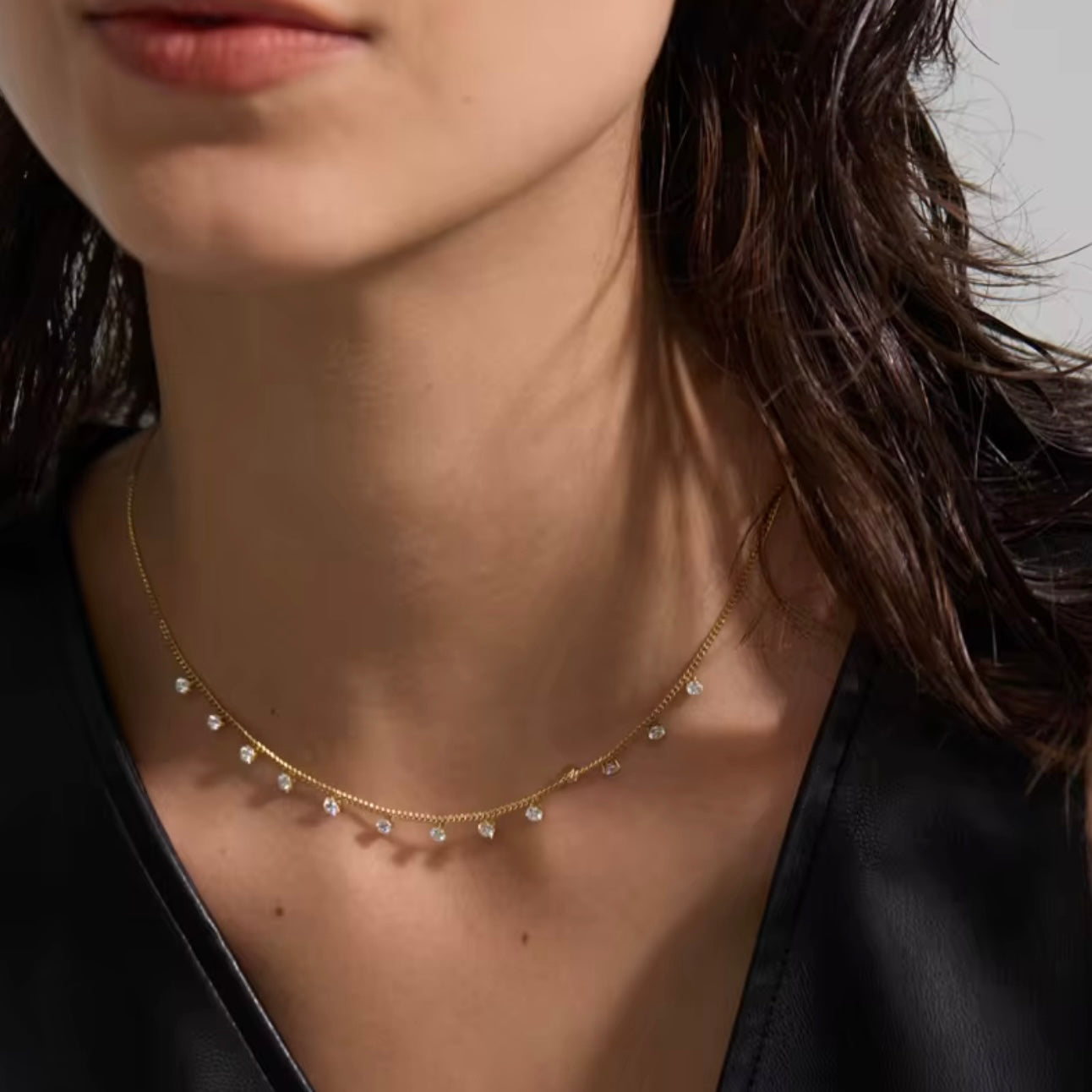 Elyssa Crystal Charm Necklace