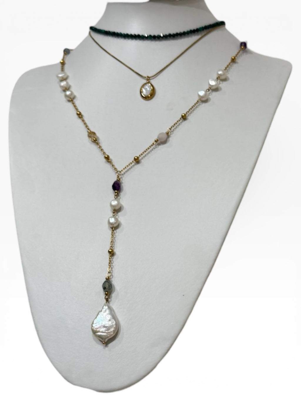Aurora Mixed Crystal Lariet