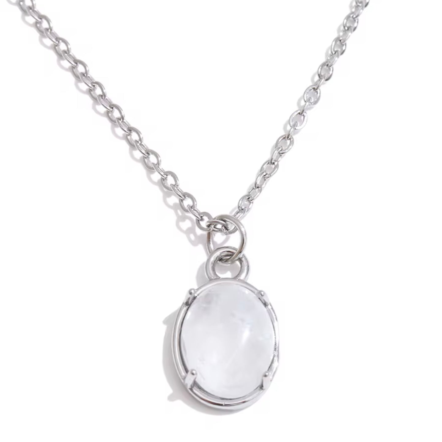 Quartz Oval Necklace