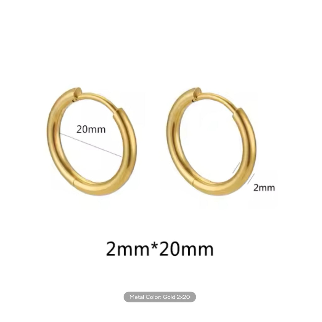 2mm Thick Stainless Steel Hoops