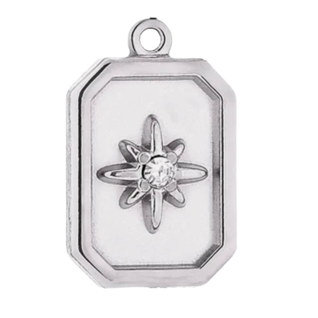 North Star Rectangular Charm