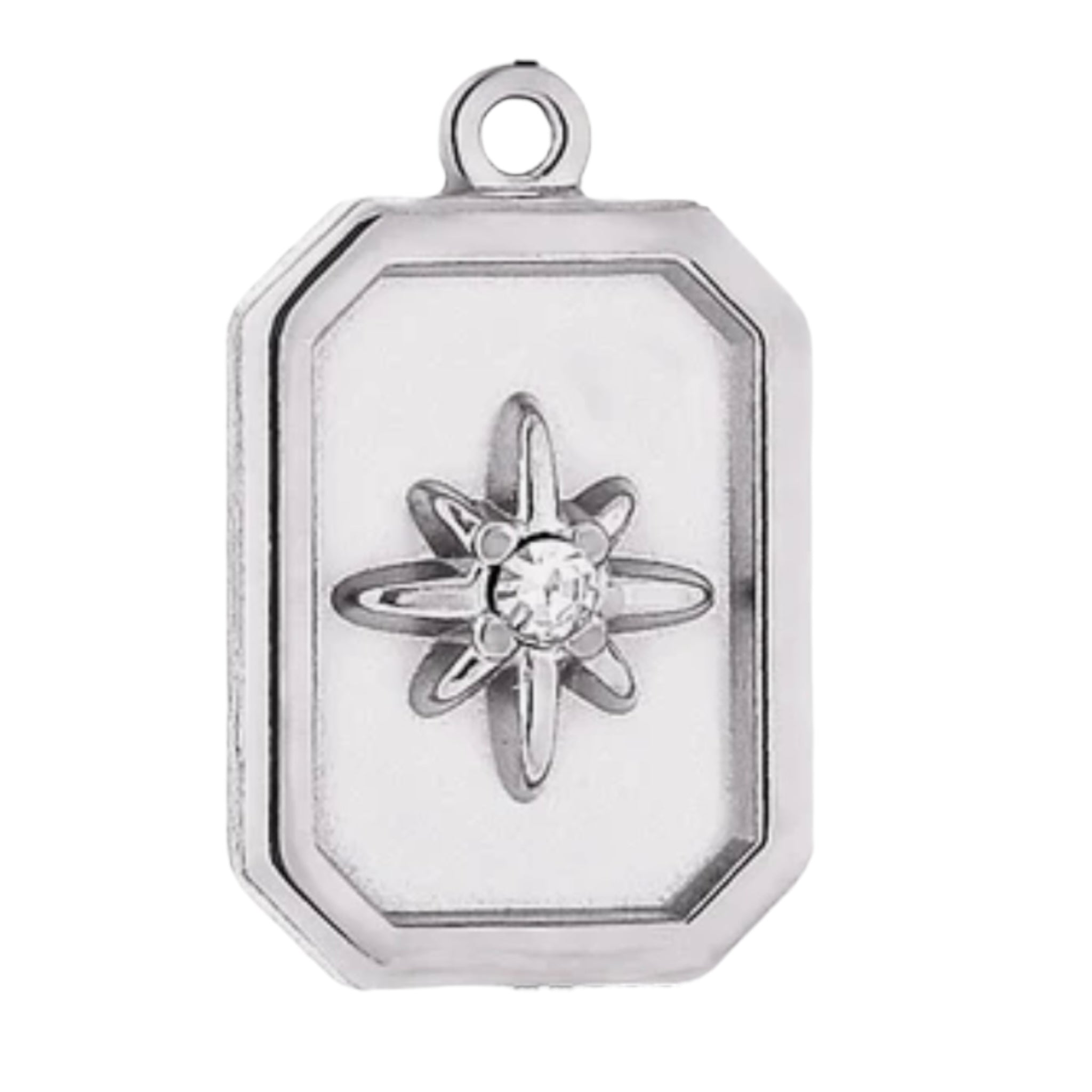 North Star Rectangular Charm