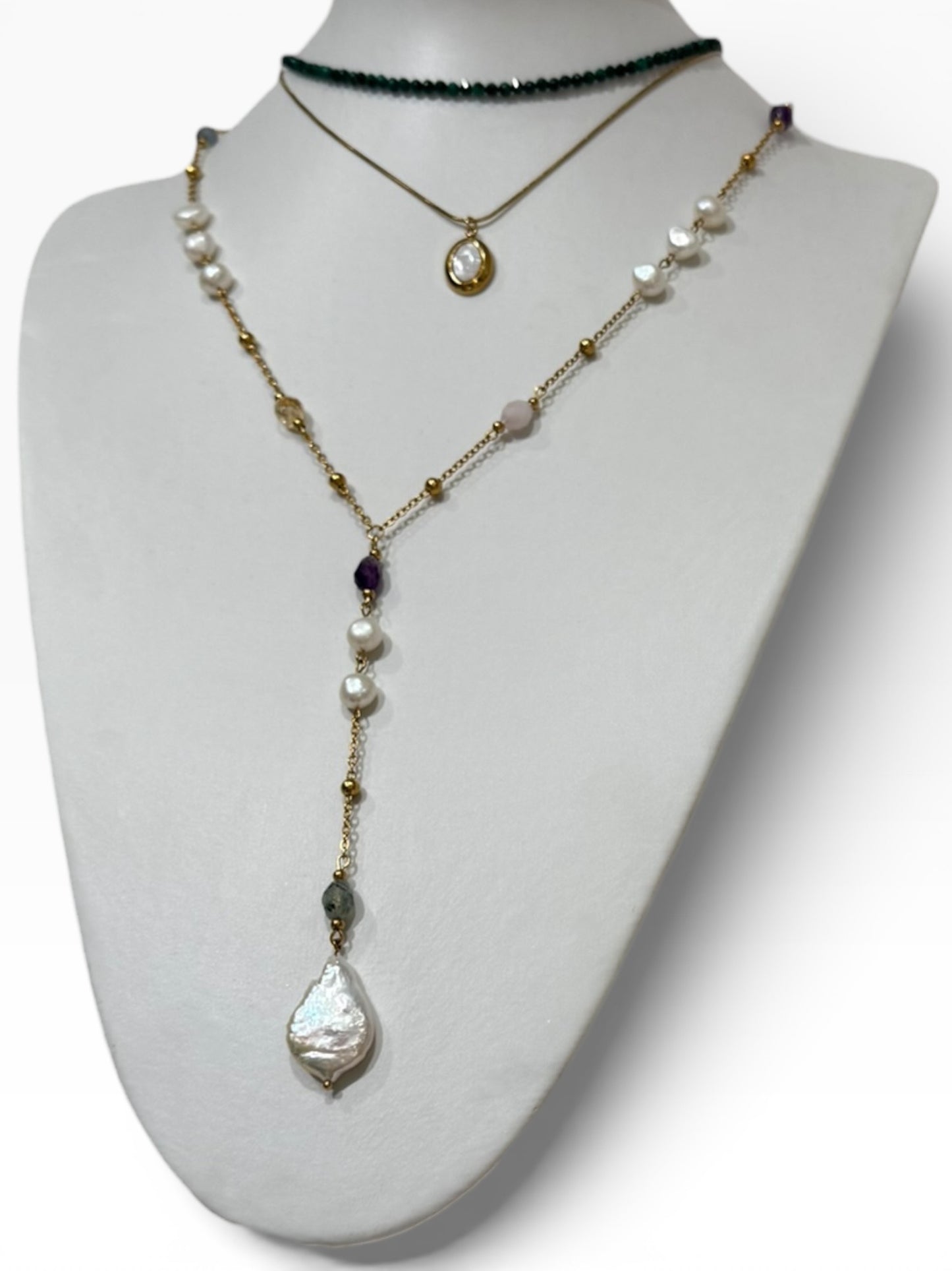 Aurora Mixed Crystal Lariet