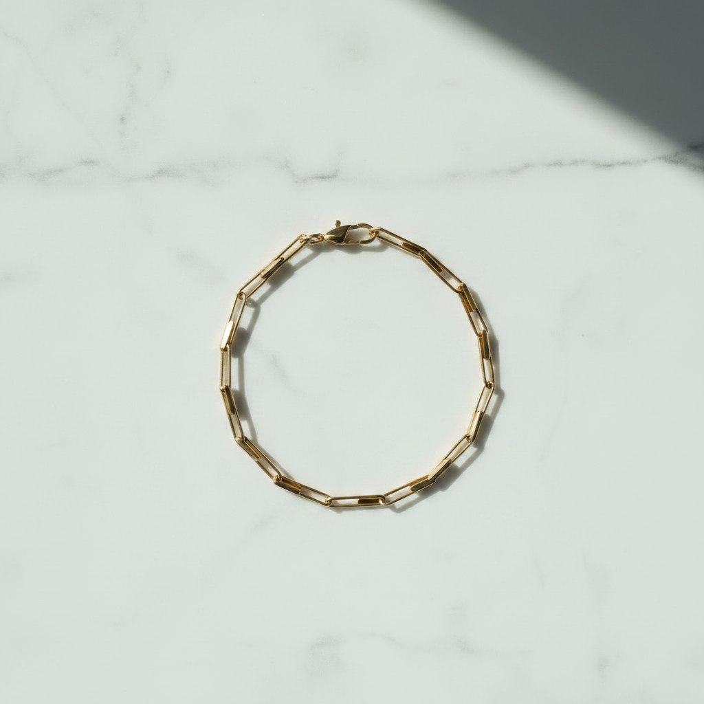 2.5 x 4.5mm Paperclip Chain Bracelet