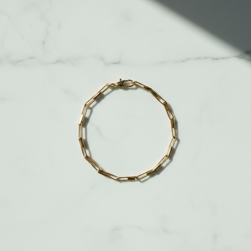 2.5 x 4.5mm Paperclip Chain Bracelet