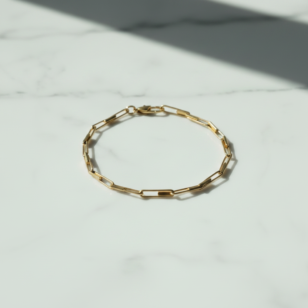 2.5 x 4.5mm Paperclip Chain Bracelet