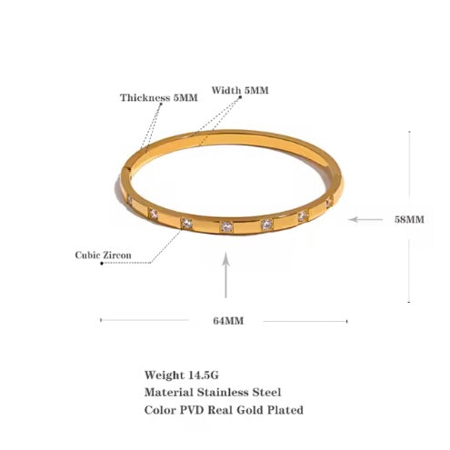Cz Bangle - Restock 21/07/2025