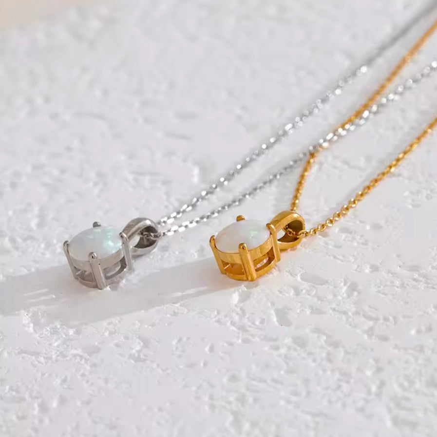Small Opal Necklace