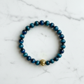 Blue Tigers Eye Leo Bracelet