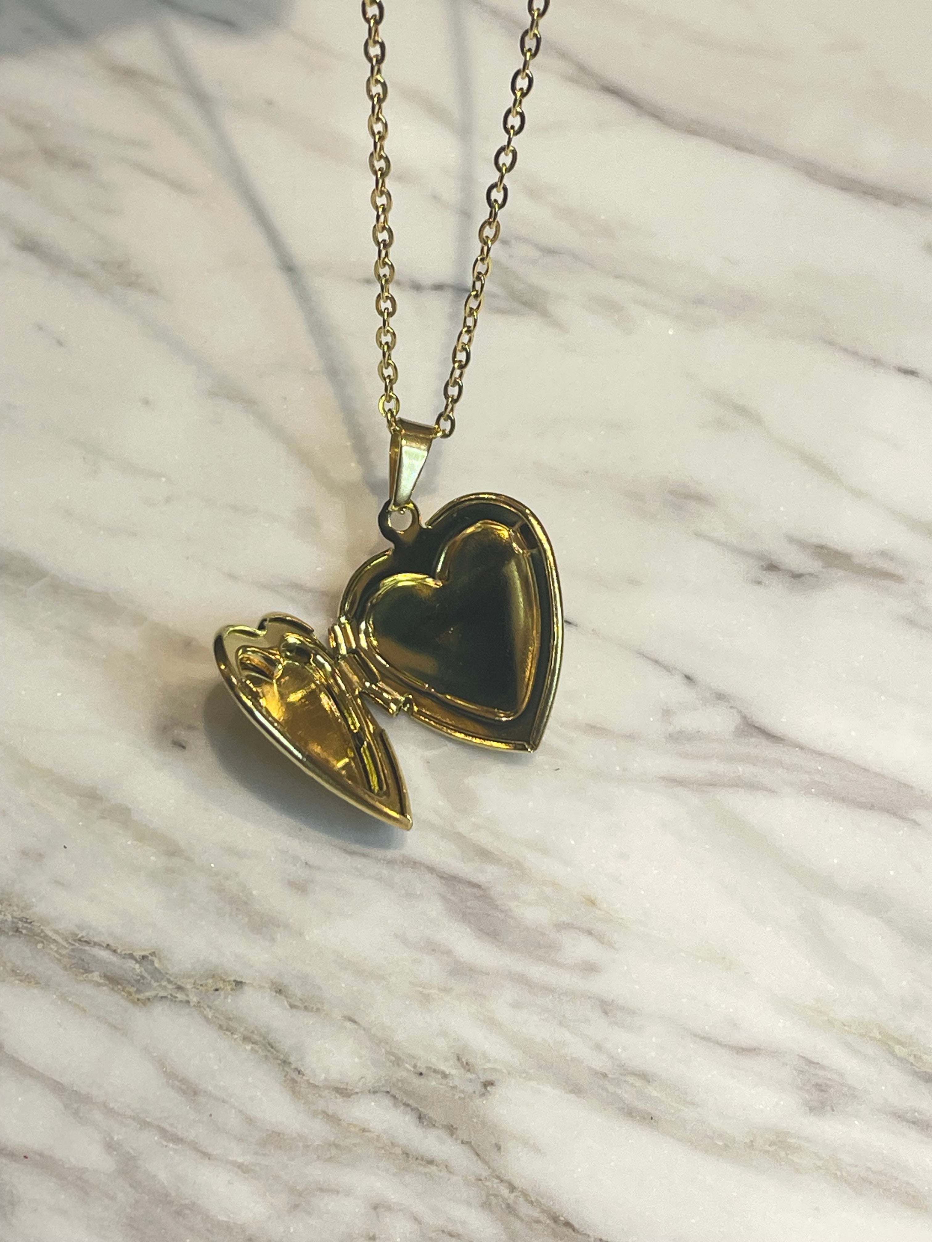 Vintage Heart Locket Necklace