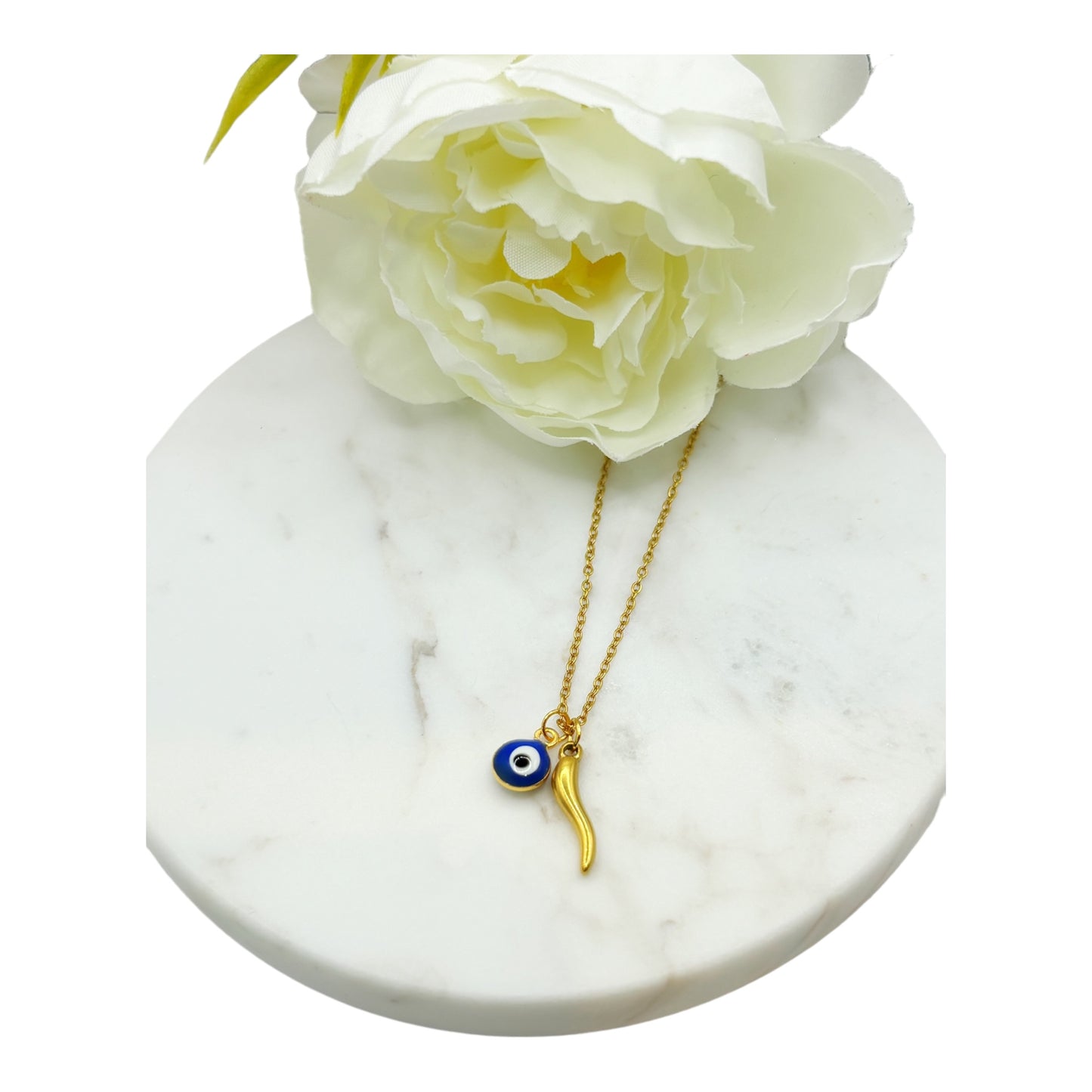 Chilli and Eye Necklace