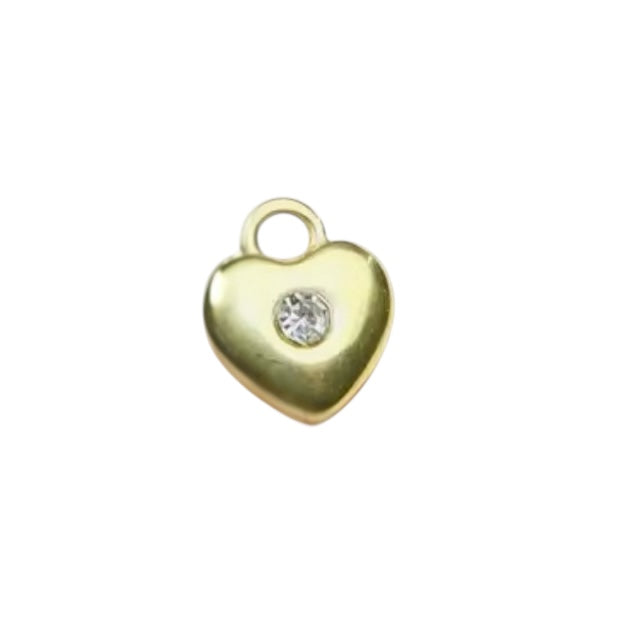 Mini Crystal Heart Charm