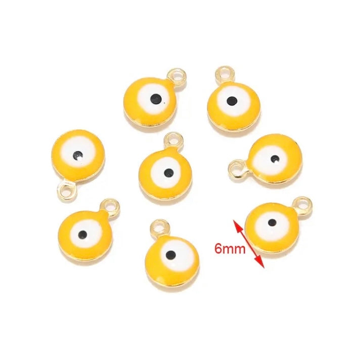 6mm Mati Charm Gold Stainless Steel