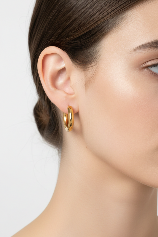 Stainless Steel 4mm Thick Hoops Sleepers