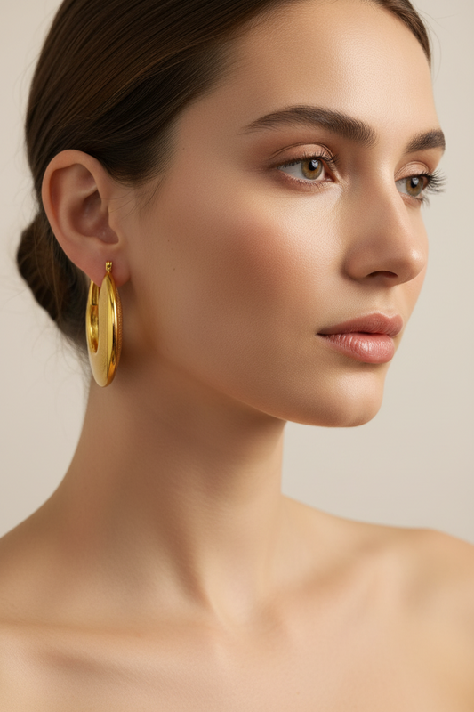 Ella Gold Statement Hoops
