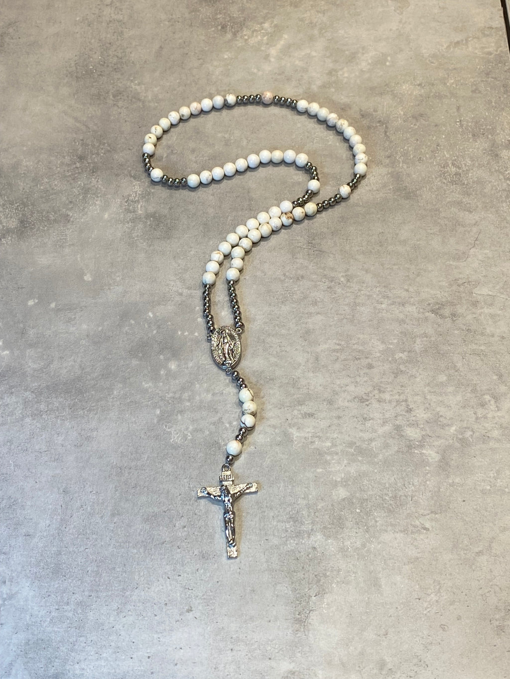 Rosary Beads - Howlite
