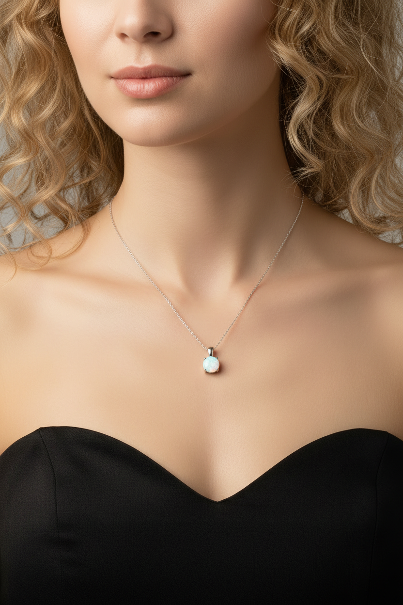 Small Opal Necklace