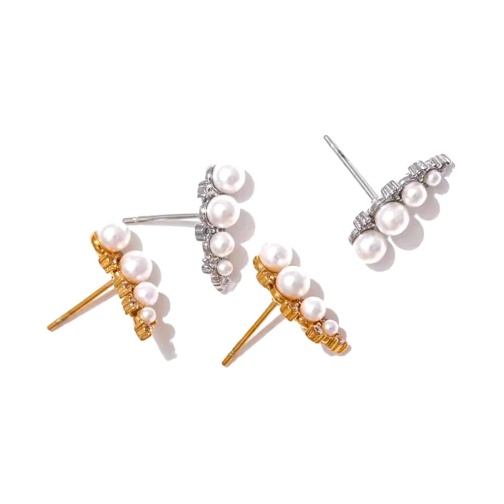 Pearl Cz Studs