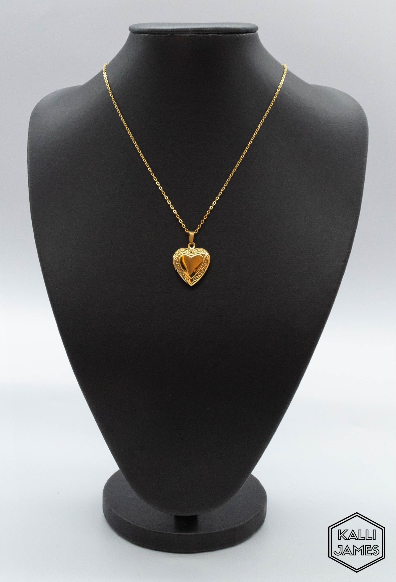 Vintage Heart Locket Necklace