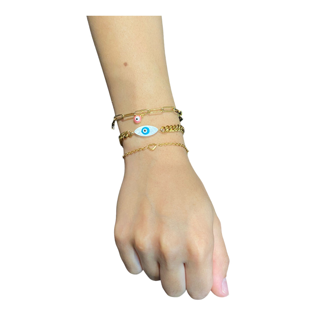 Shell Pearl Eye Permanent Bracelet