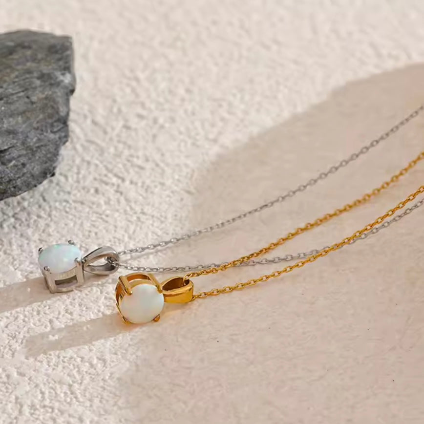 Small Opal Necklace
