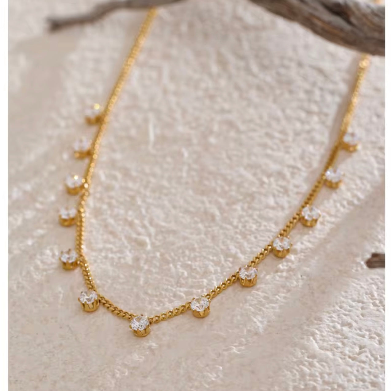 Elyssa Crystal Charm Necklace