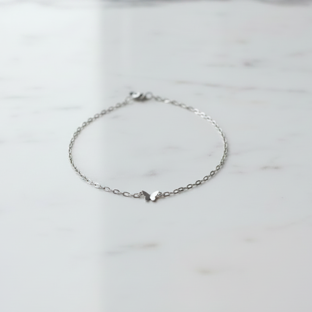 Butterfly Paper Clip Bracelet