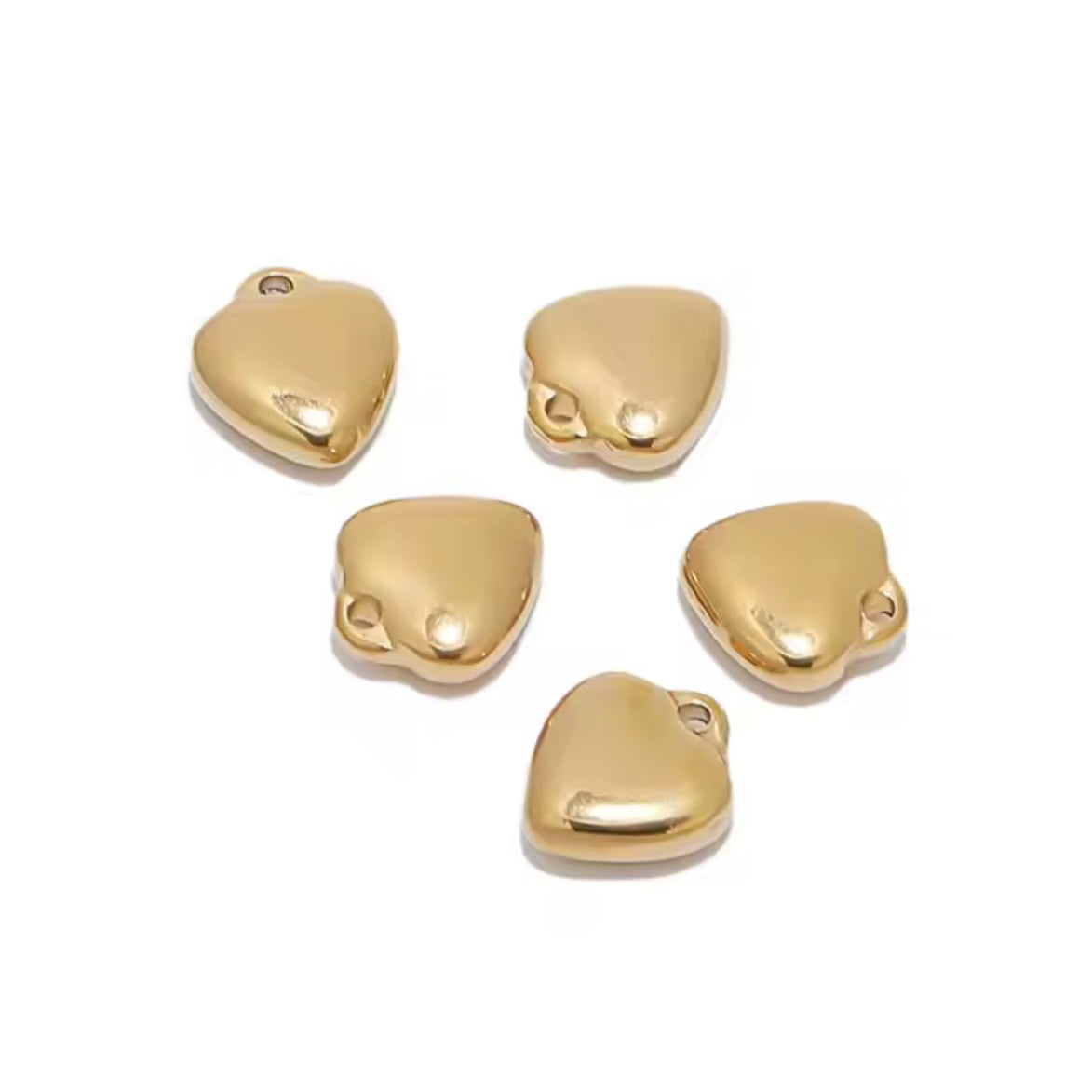 Mini Heart Puff Charm