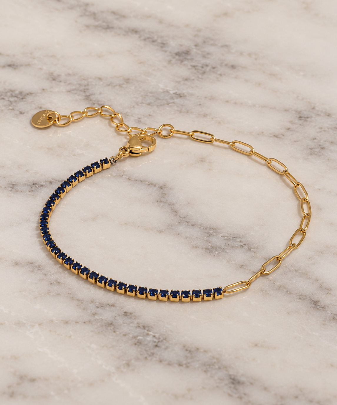 Paperclip Chain Lilah Tennis Bracelets