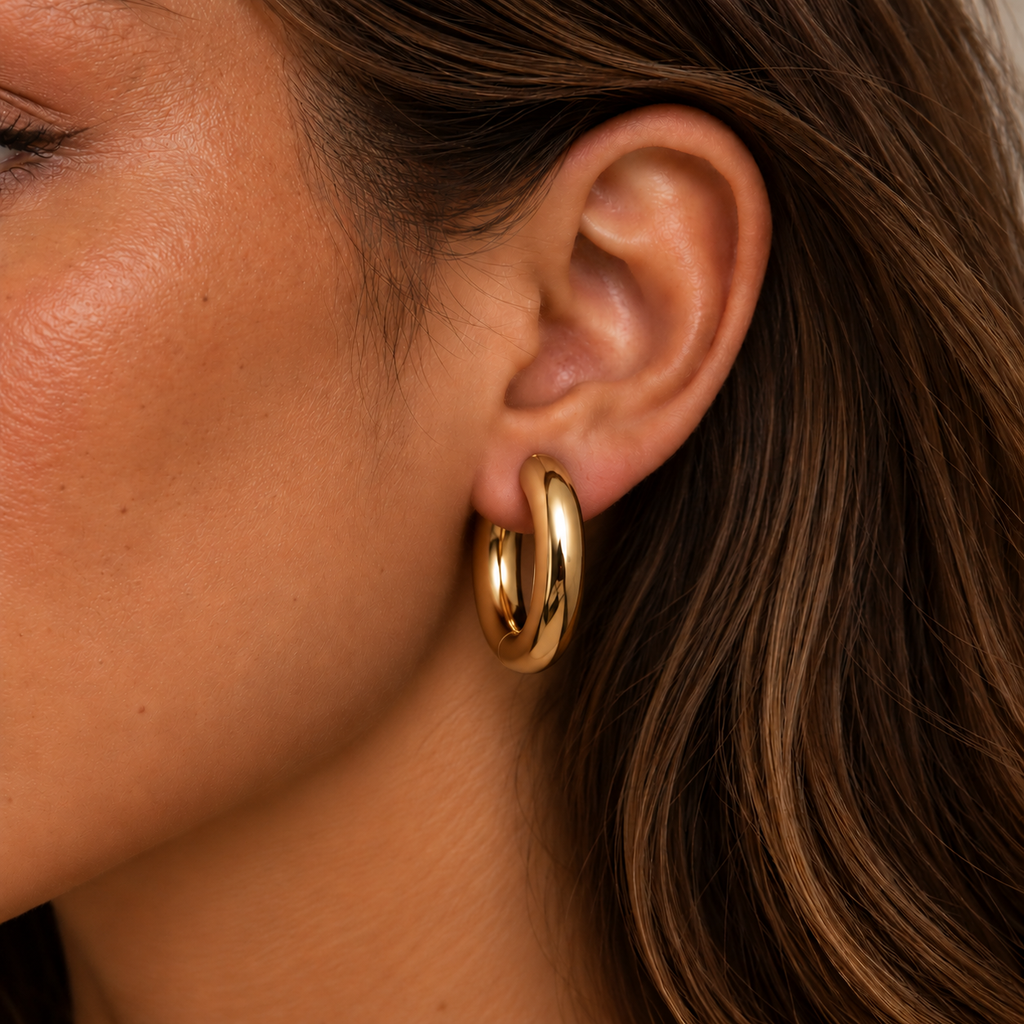Stainless Steel 4mm Thick Hoops Sleepers