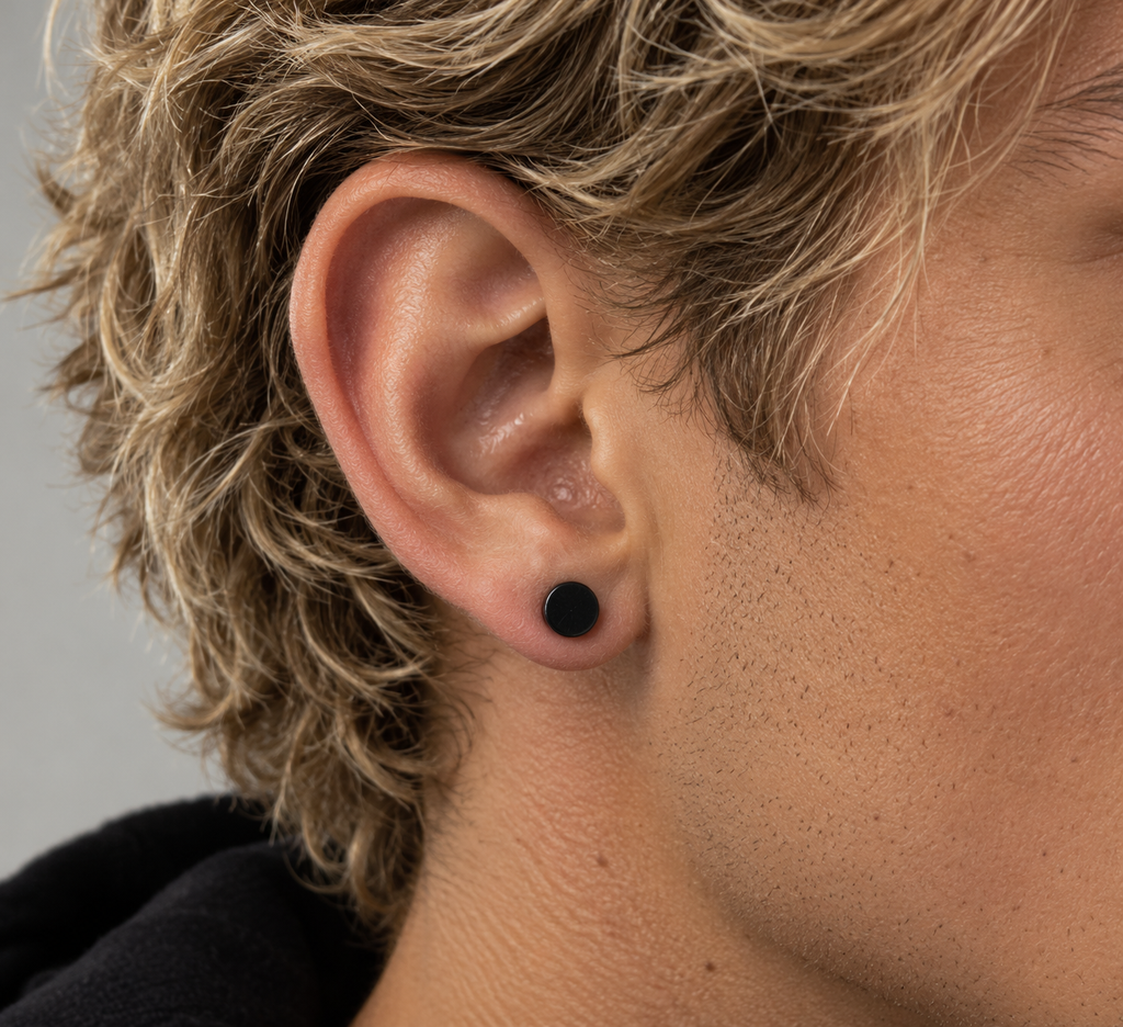 Flat Black Studs (8 mm)