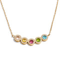 Multi Coloured Crystal Bead Necklace