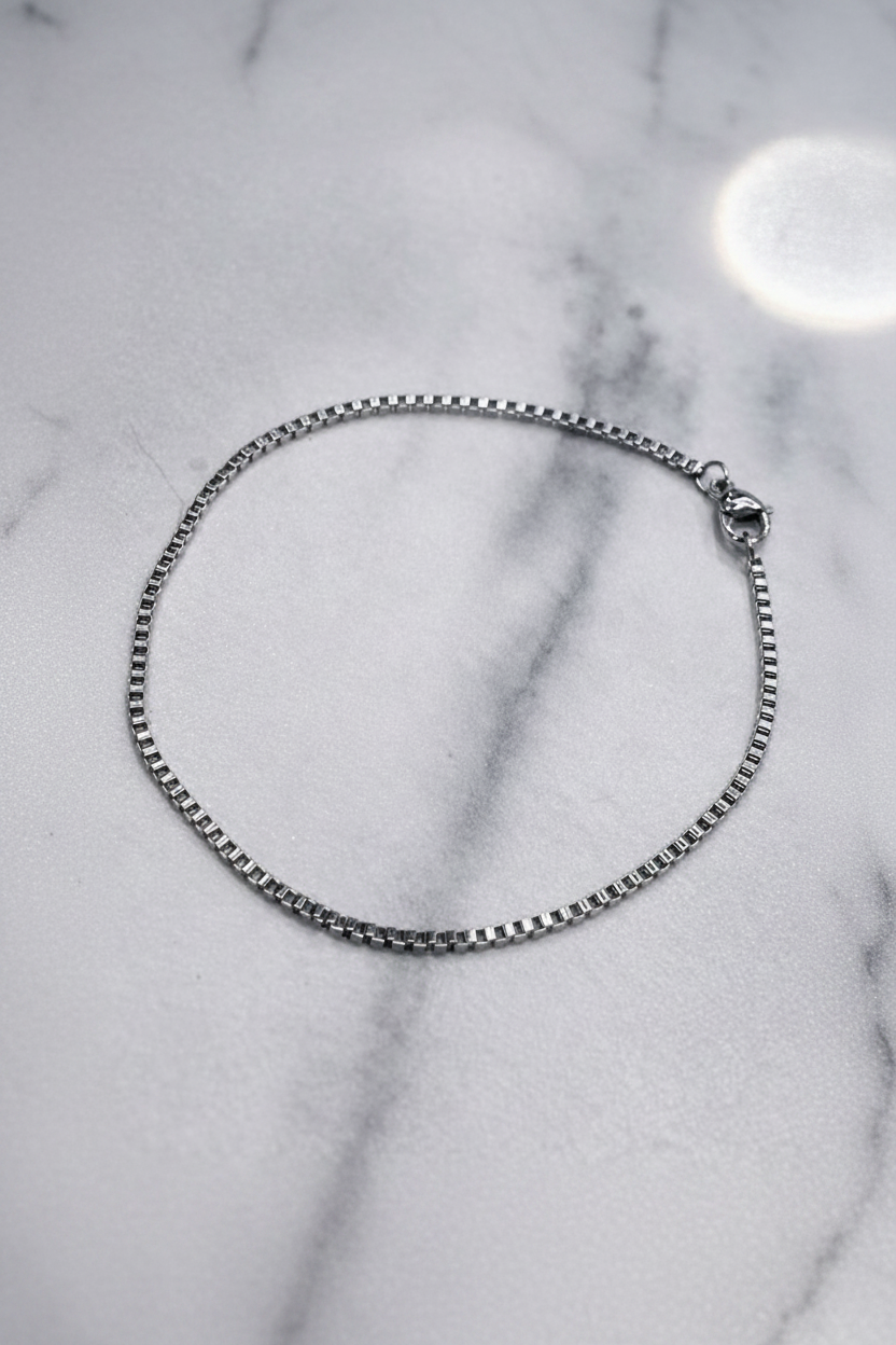 2mm Box Chain Bracelet