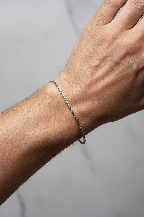 2mm Box Chain Bracelet