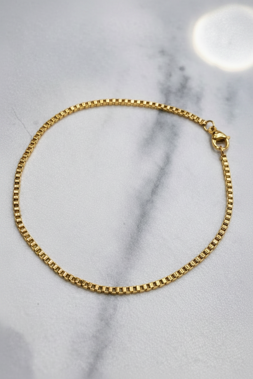 2mm Box Chain Bracelet