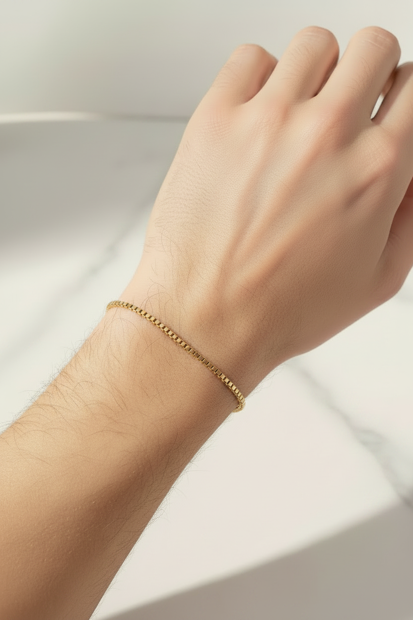 2mm Box Chain Bracelet