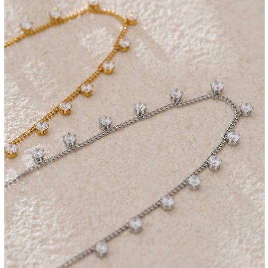 Elyssa Crystal Charm Necklace