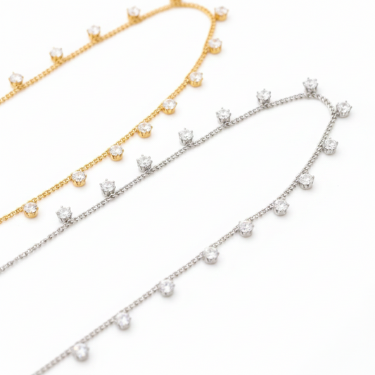 Elyssa Crystal Charm Necklace
