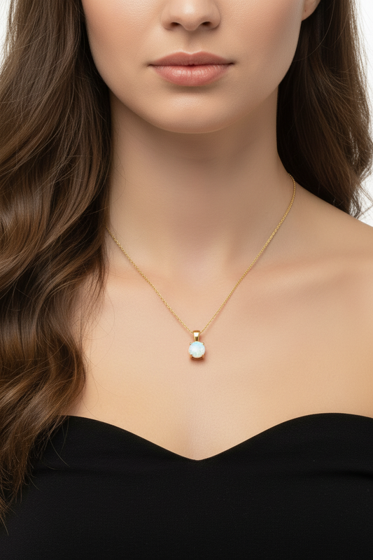 Small Opal Necklace