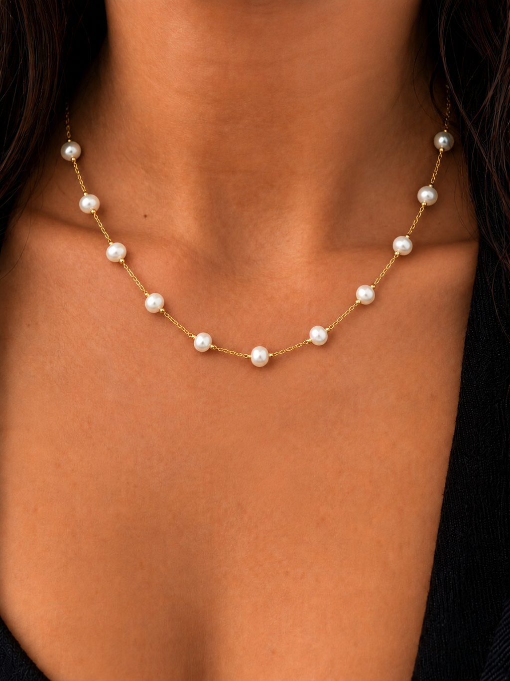 First Piece Necklace Pearl