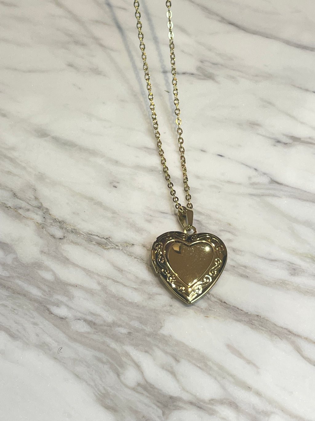 Vintage Heart Locket Necklace
