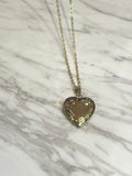 Vintage Heart Locket Necklace