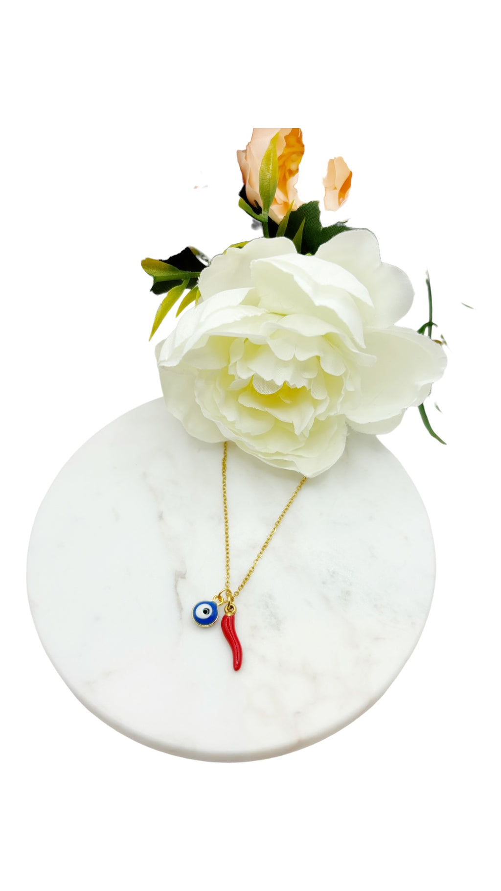 Chilli and Eye Necklace