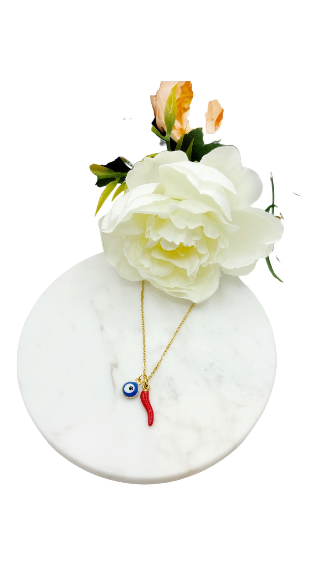 Chilli and Eye Necklace